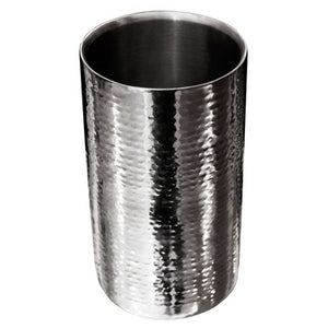 Hammered Effect Stainless Steel Bottle Cooler