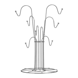 Helix Chrome 8 Cup Mug Tree