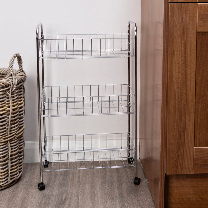 Franco Chrome 3 Tier Storage Cart