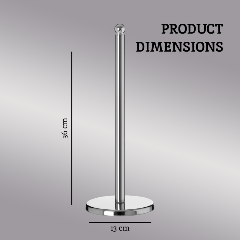 Hirano Chrome Kitchen Roll Holder