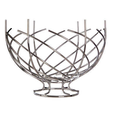 Nest Shape Chrome Fruit Basket