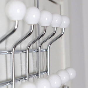 Over Door White Ceramic Balls Hanger
