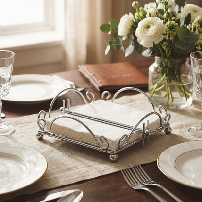 Chrome Wire Napkin Holder | Helix