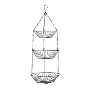 3 Tier Chrome Hanging Baskets | Tavia