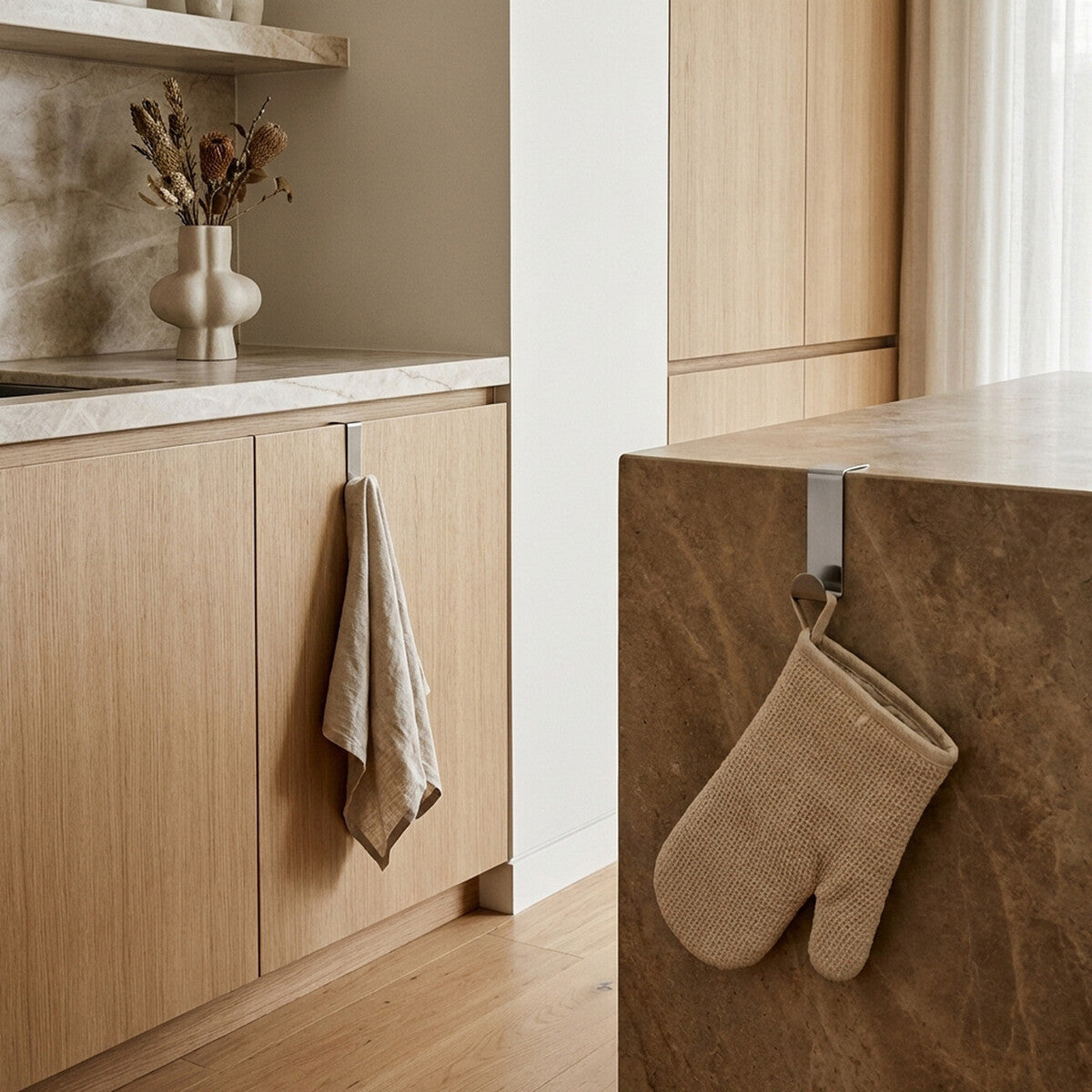 Over Door Set of 2 Reversible Hooks