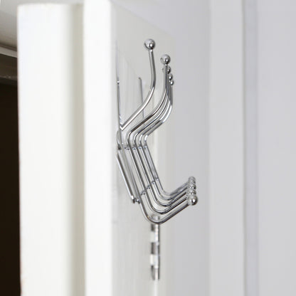 Chic Ten Hook Over Door Chrome Hanger
