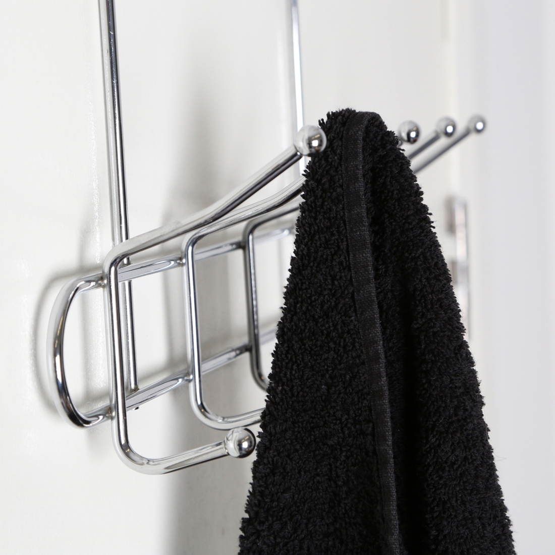 Chic Deluxe Chrome 10 Hook Over Door Hanger