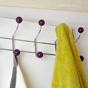Purple Balls Ten Hook Over Door Hanger | Jaxen