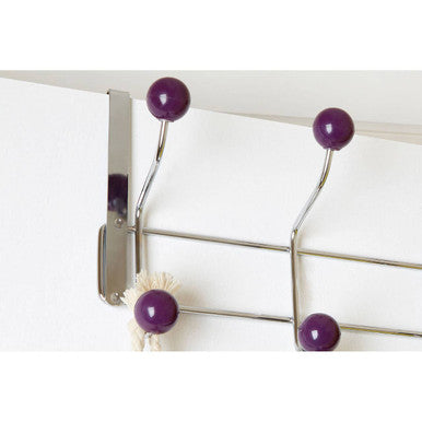 Jaxen Purple Balls Ten Hook Over Door Hanger