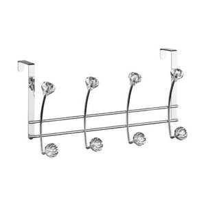 Chrome Over Door Hanger with Eight Diamante Hooks | Jaxen