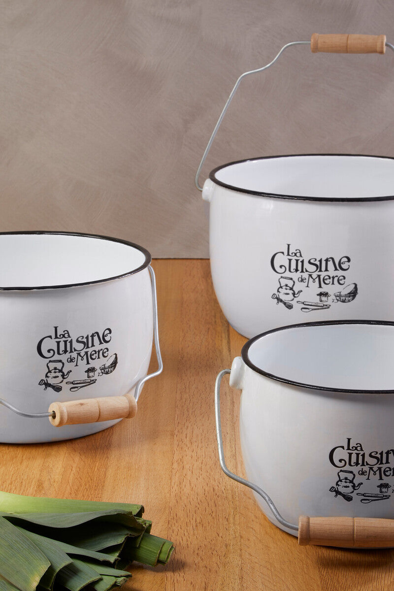 La Cuisine De Mere Set of 3 Storage Pots.