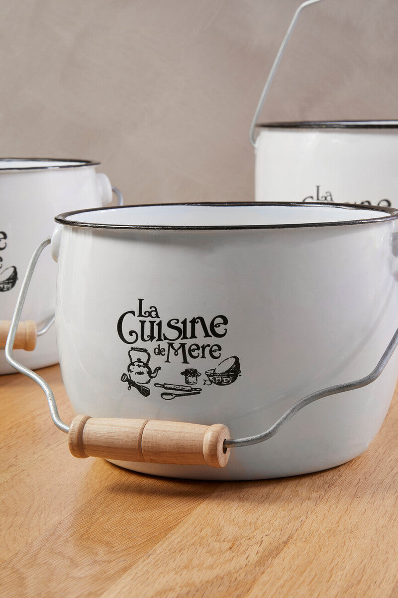 La Cuisine De Mere Set of 3 Storage Pots.