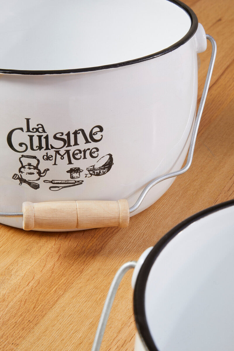 La Cuisine De Mere Set of 3 Storage Pots.