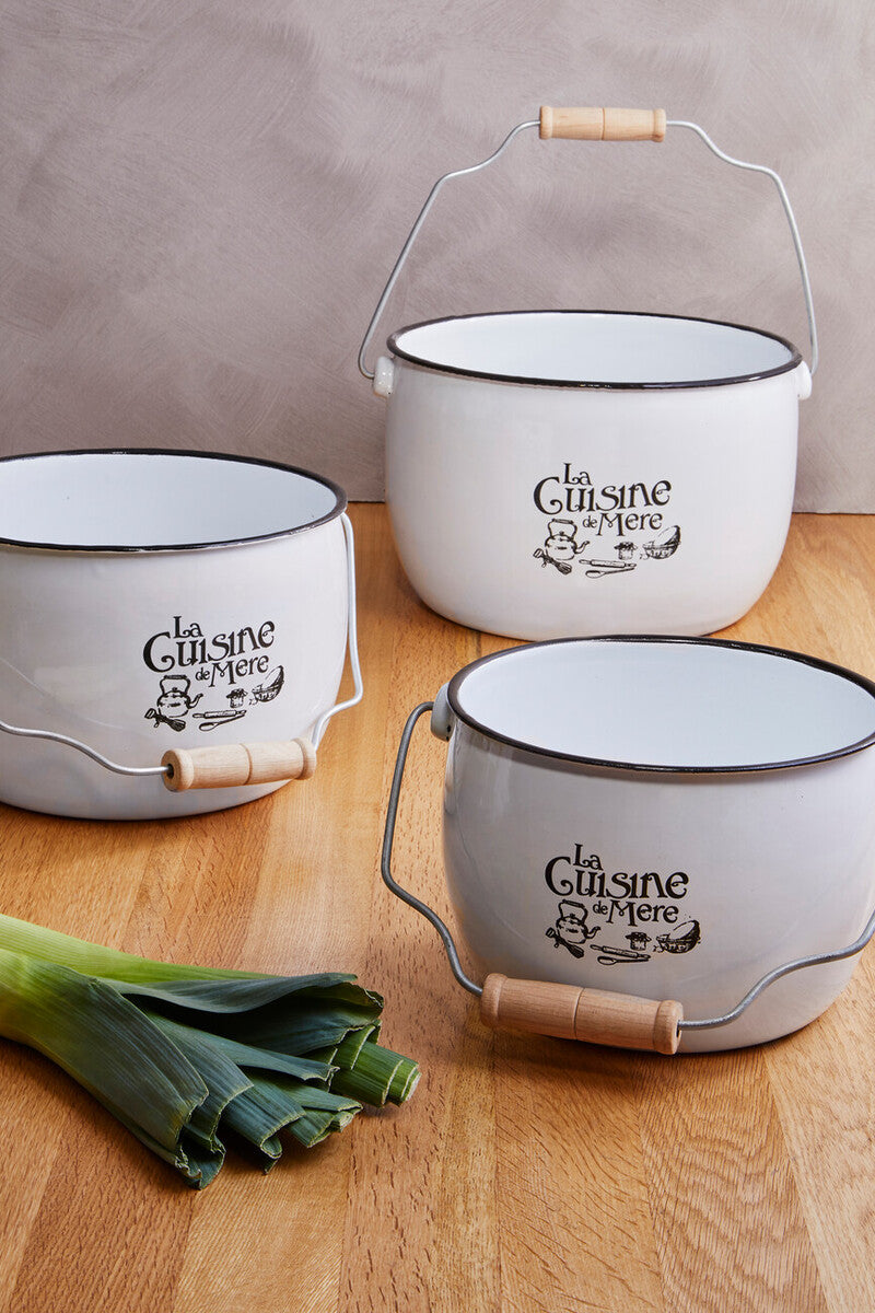 La Cuisine De Mere Set of 3 Storage Pots.