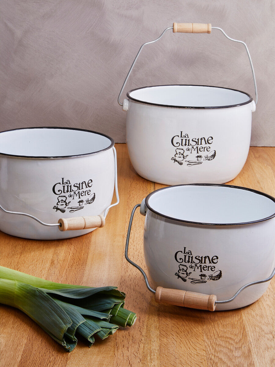 La Cuisine De Mere Set of 3 Storage Pots.