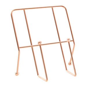 Cookbook Stand with Copper Finish | Reyna