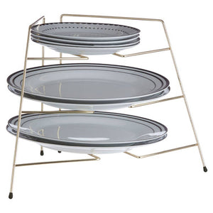 Rowan Gold Plated Corner Plate Rack