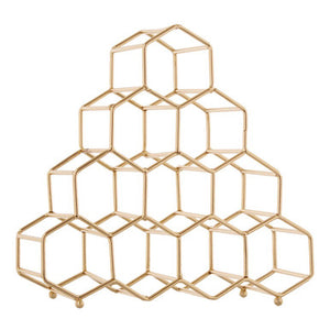 10 Bottle Gold Finish Spice Rack | Vertex