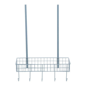 Over the Door Grey Finish Hanger Shelf | Kirby