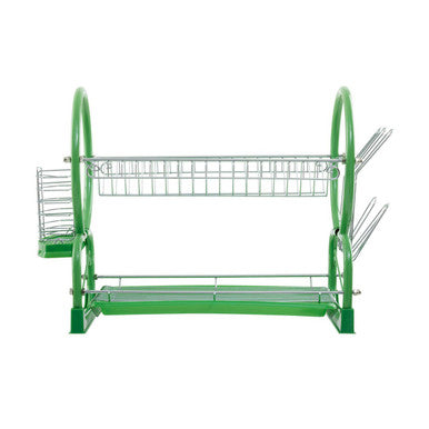 Laurie Two Tier Green Dish Drainer