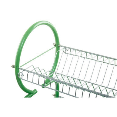 Laurie Two Tier Green Dish Drainer