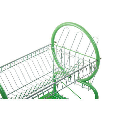Laurie Two Tier Green Dish Drainer