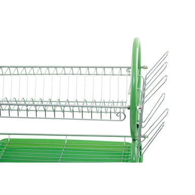 Laurie Two Tier Green Dish Drainer