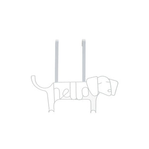 Kirby White Sausage Dog Hanger