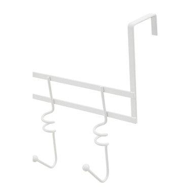 Jaxen Over Door White Hanger with Five Swirl Hooks - Image 3