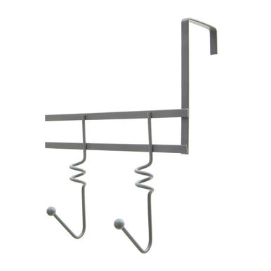 Jaxen Over Door Matt Grey Five Hook Swirl Hanger