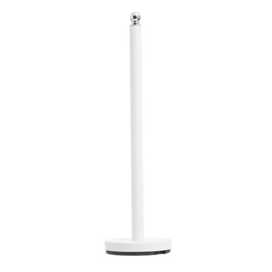 White cylindrical object on a white background