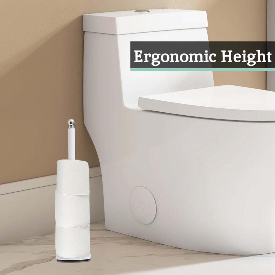 Adler White Toilet Roll Holder