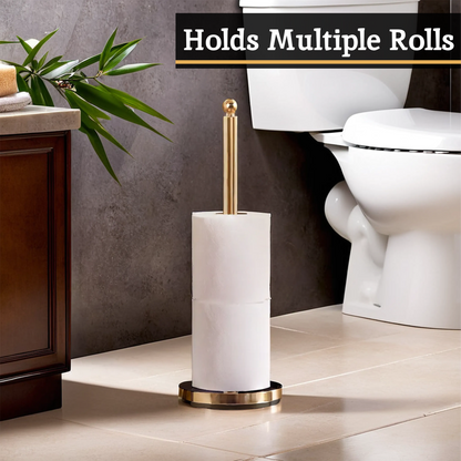Adler Gold Finish Toilet Roll Holder