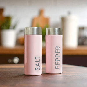 Light Pink Enamel Salt and Pepper Set | Liberty