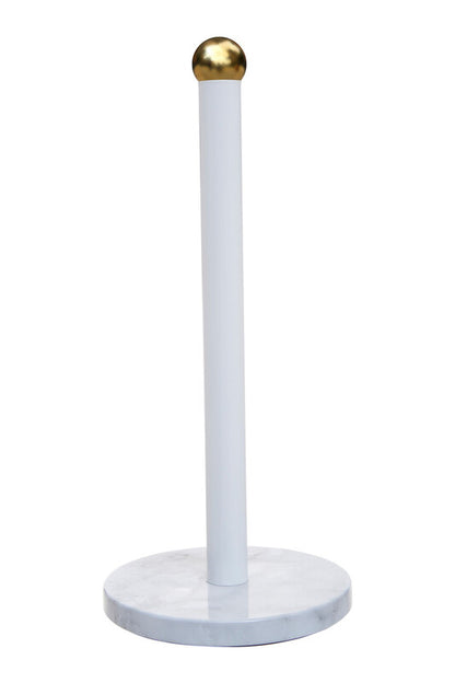 Easton White Marble Effect and Gold  Kitchen Roll Holder