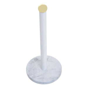 Easton White Marble Effect Kitchen Roll Holder