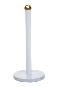 Easton White Marble Effect and Gold  Kitchen Roll Holder