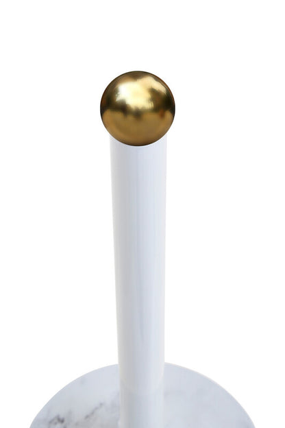 Easton White Marble Effect and Gold  Kitchen Roll Holder