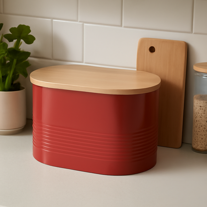 Alton Red Bread Bin