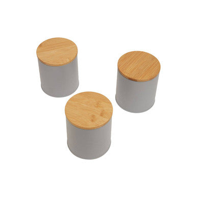 Set Of Three Alton Grey Cannisters