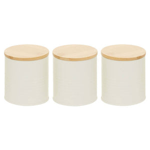 Set of Three Alton Cream Canisters