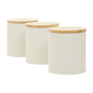 Set Of Three Alton Cream Cannisters