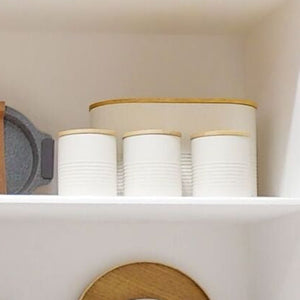 Set of Three Alton Cream Canisters