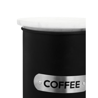 Liberty Black Enamel Coffee Canister