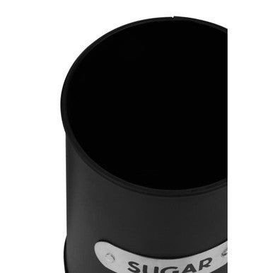 Liberty Black Enamel Sugar Canister