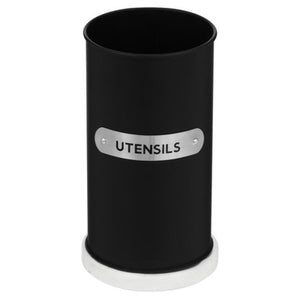 Liberty Black Enamel Utensil Holder