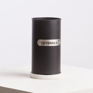 Liberty Black Enamel Utensil Holder