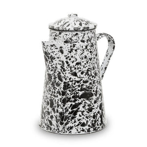 Hygge Black And White Patterned Teapot