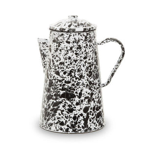 Hygge Black And White Patterned Teapot
