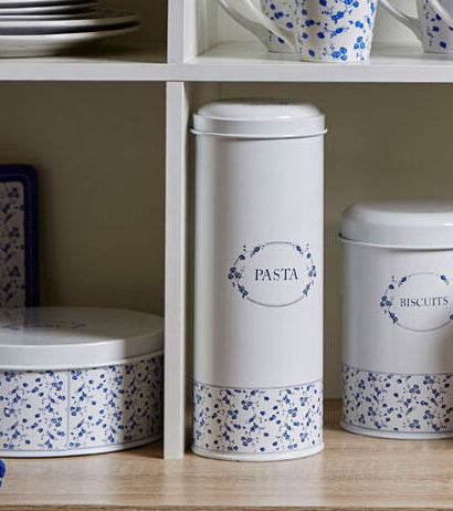 Blue Rose Pasta Canister
